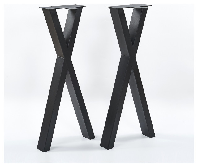X-Type Furniture Metal Table Leg for DIY Set of 2