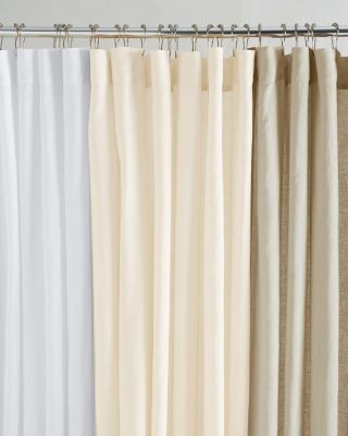 Eileen Fisher Washed Linen Shower Curtain