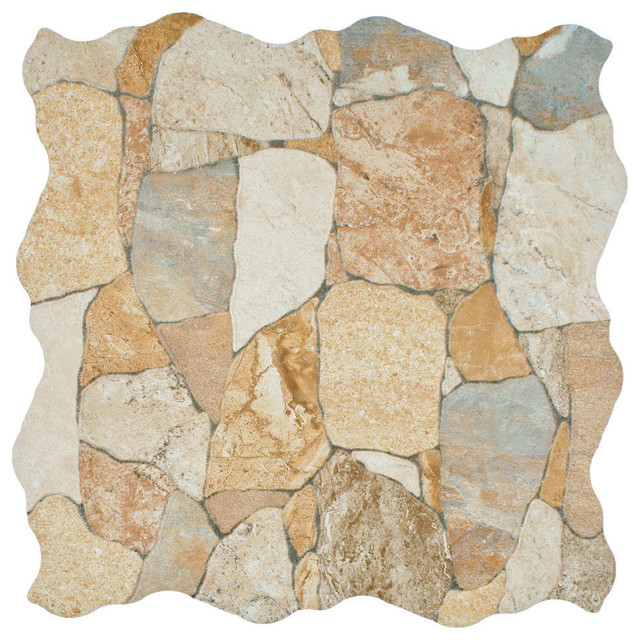 16 88 X16 Atticus Stone Look Ceramic Floor Wall Tiles Set Of 7 16 88 X16 Atticus Stone Look Ceramic Floor Wall Tiles Set Of 7 Traditional And Tile By Somertile