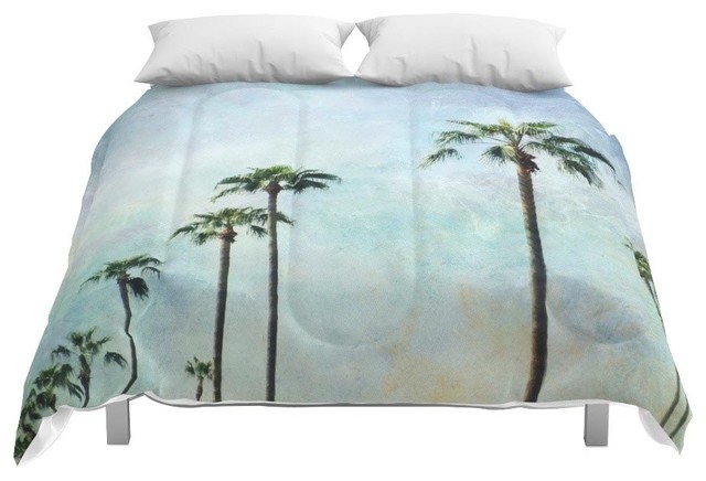 Society6 Palm Trees Comforter Tropical Comforters And