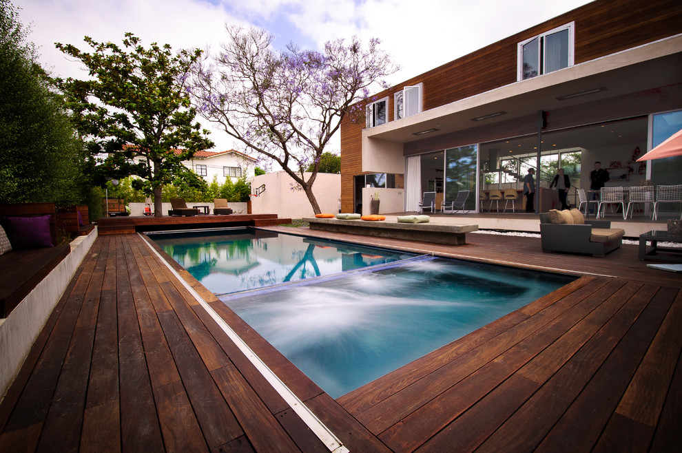 Inspiration for an eclectic pool remodel in Los Angeles