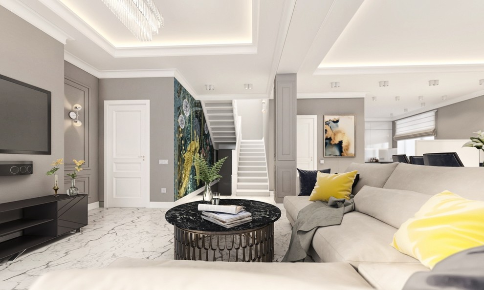 Проект гостиной в доме