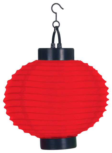 Outdoor Solar Led Chinese Lanterns Set Of 4 By Pure Garden Asian Outdoor Solar Led Chinese Lanterns Set Of 4 Red