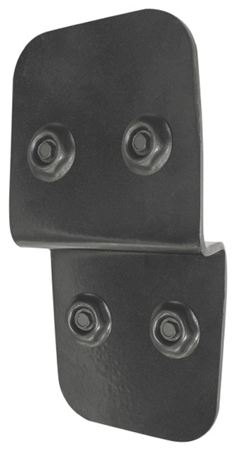 Black 5/" x 9,875/" 2pcs Nuvo Iron 6/" Post to Beam Supports P2B7