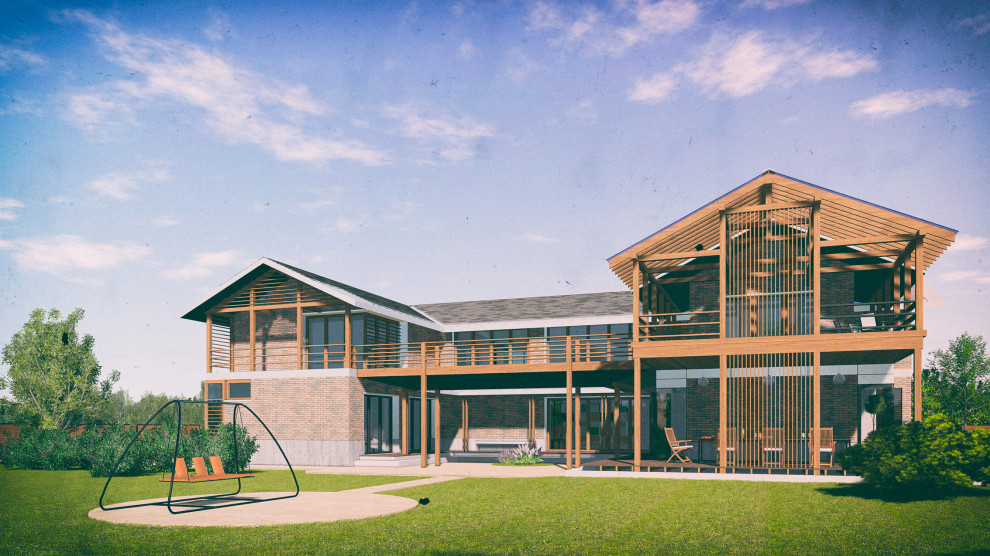 Загородный жилой дом. "У реки".