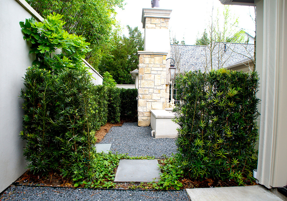 French Courtyard Gardens Katy, Texas Traditional Landscape