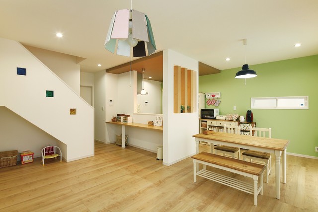 -Tさま邸-　カフェのようなナチュラル可愛い家 skandinavisk-spisestue