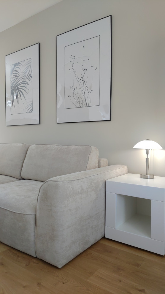 Частный дом в Нижней Гостагайке в светлом минималистичном стиле