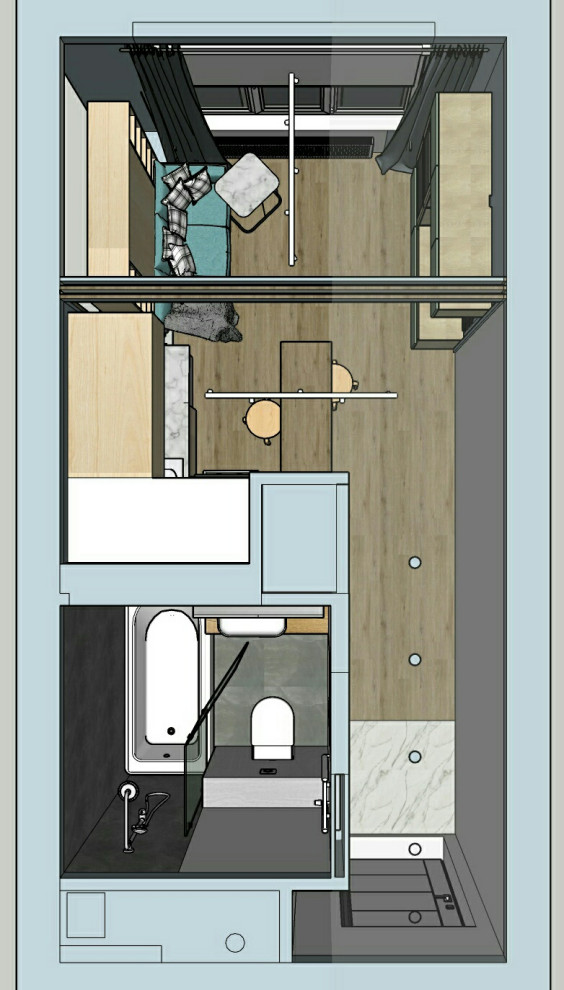 Квартира-студия 19 кв. м