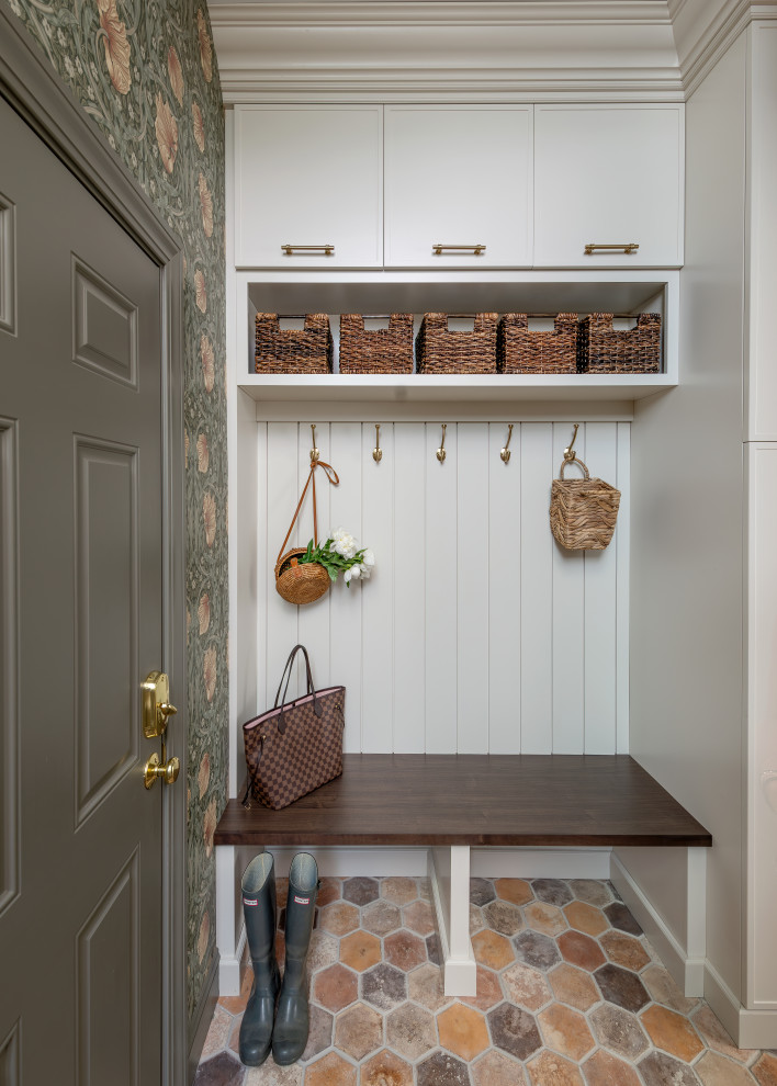 Elegant entryway photo in Boston