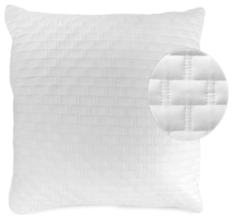 BedVoyage Luxury 100 Rayon Viscose Bamboo Quilted Euro Sham