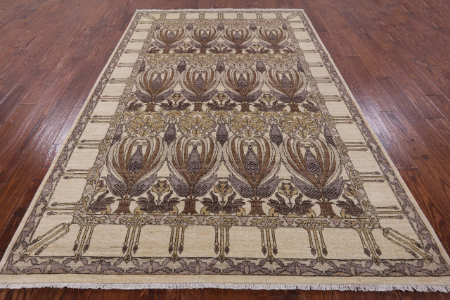 William Morris Hand-Knotted Rug 6' 2" X 9' 5" Q6650