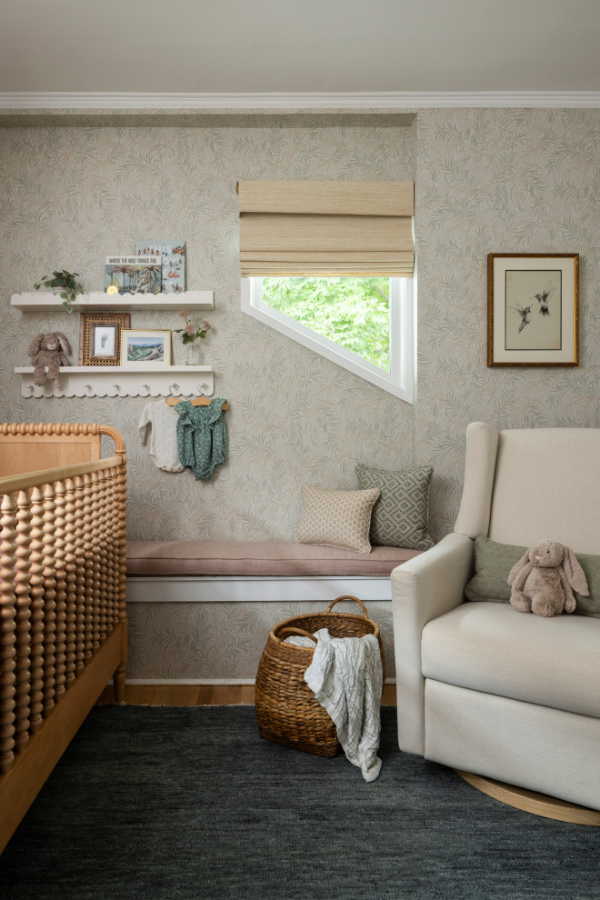 Inspiration for a timeless nursery remodel in Denver
