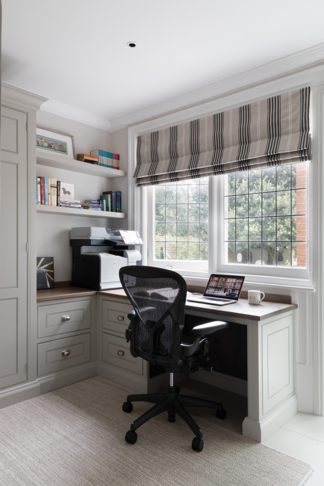 Design ideas for a classic home office in London.
