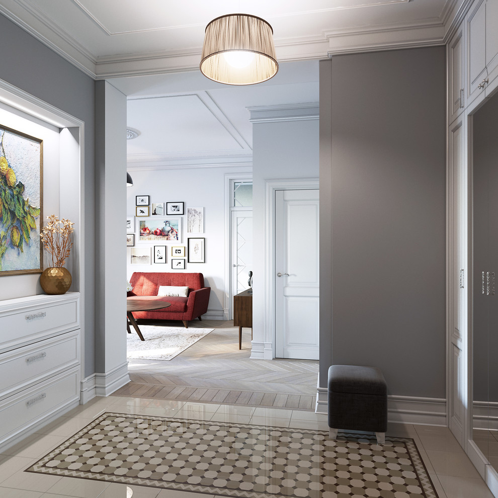 Квартира в сталинском доме на Кутузовском проспекте. Холл.