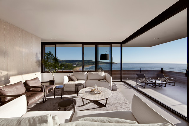 Lamble Residence modern-vardagsrum