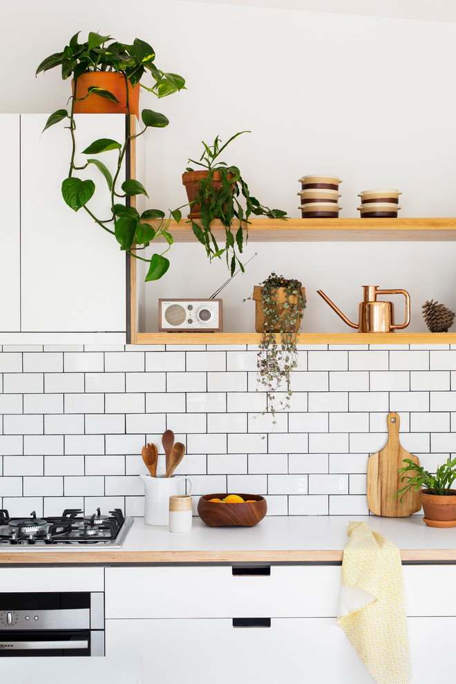 Foto di una cucina minimal di medie dimensioni