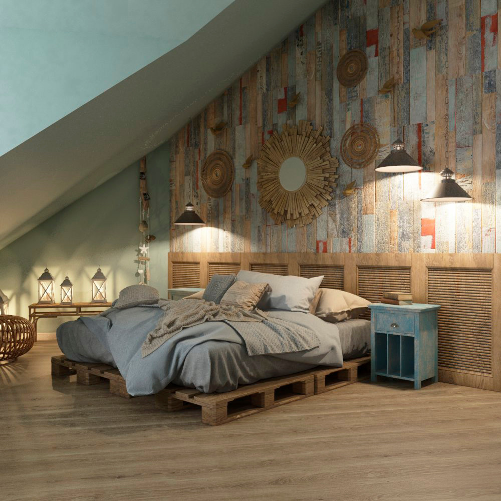 Мансардный этаж в загородном доме