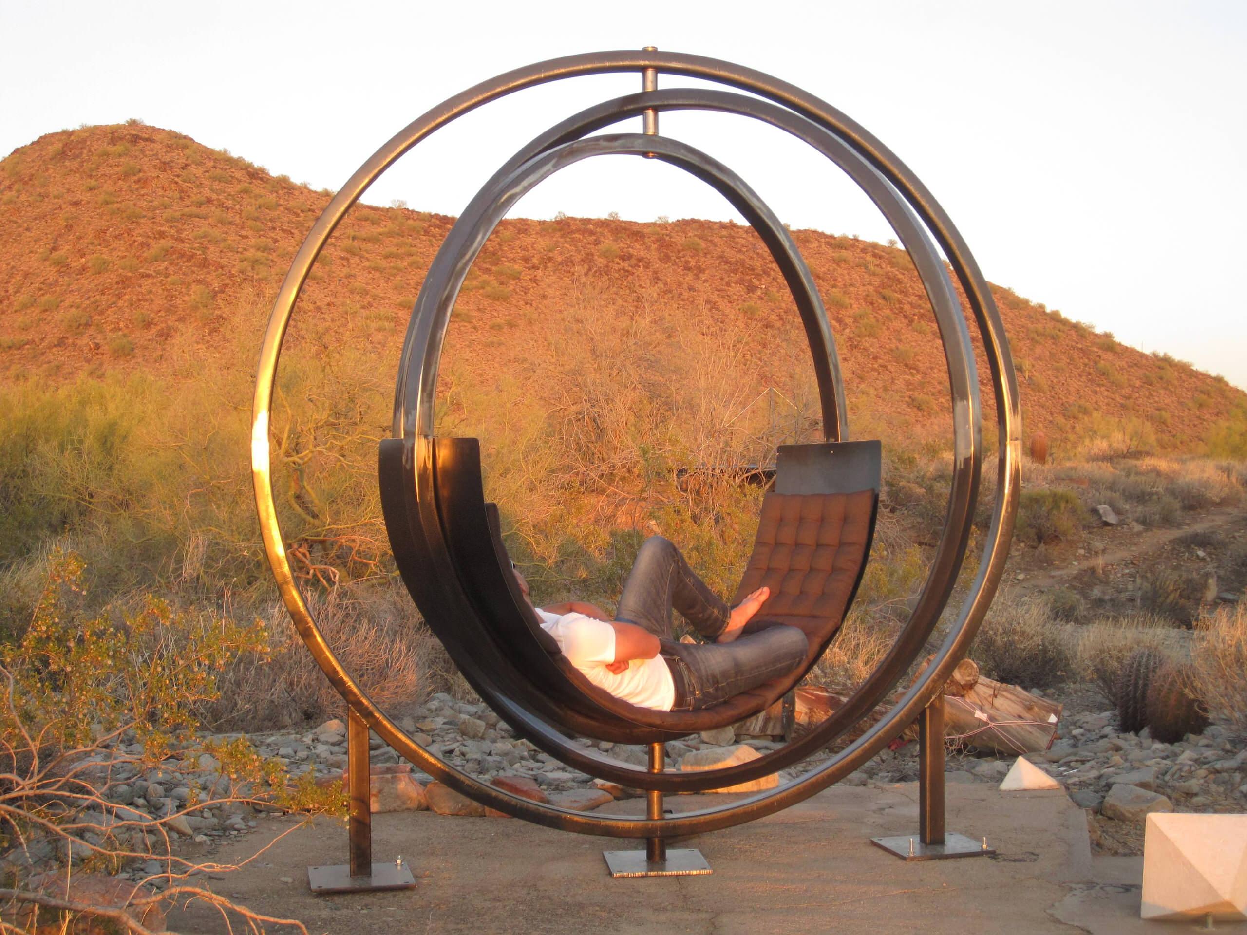 Is It a Gyroscope or Sculpture Nope It s a Chair