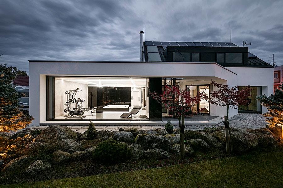 Фитнес зона дома.