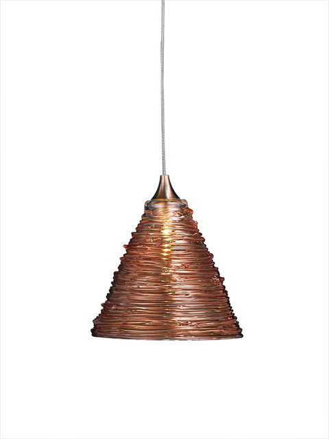 Houzz Shakuff Pyramid Glass Pendant Light Translucent Pyramid Glass Pendant Light Translucent Amber Contemporary Lighting
