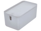 iDesign Cade Lidded Storage Bin Blush