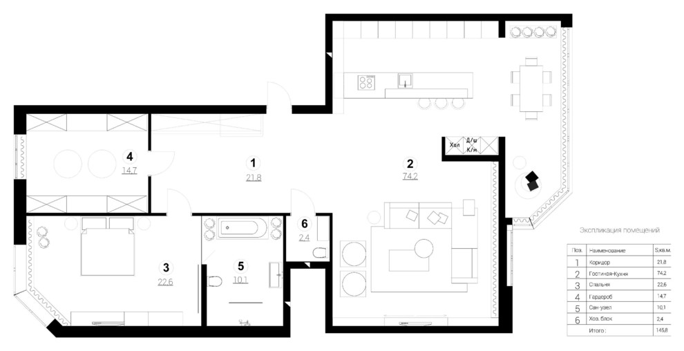 Квартира ЖК "Адмирал"
