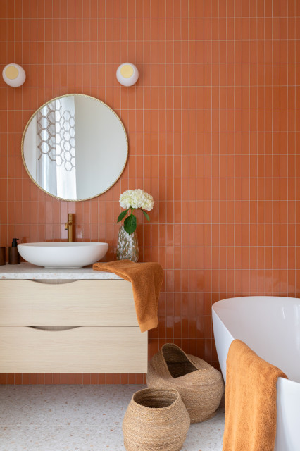 Projet Maison Saint-Cloud modern-badezimmer