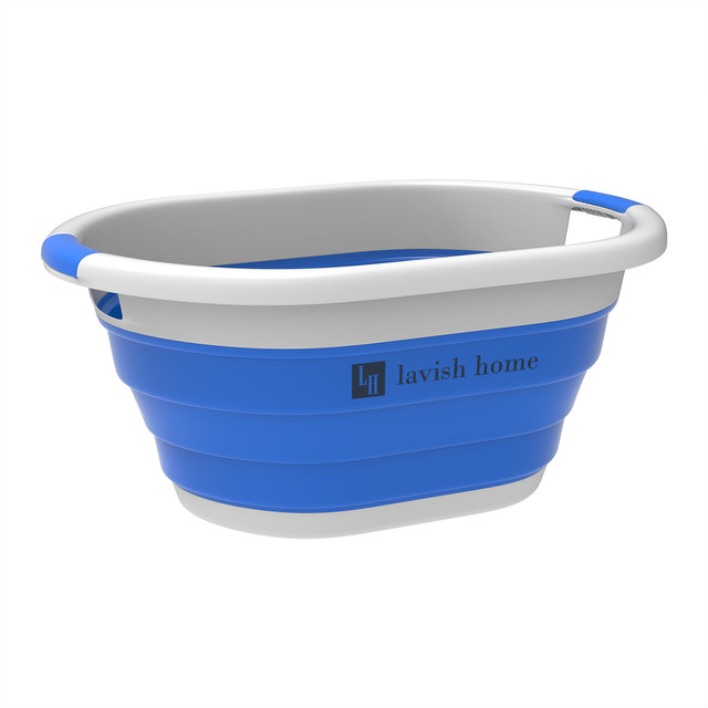 Collapsible Laundry Basket Multiuse Storage with Handles by Lavish