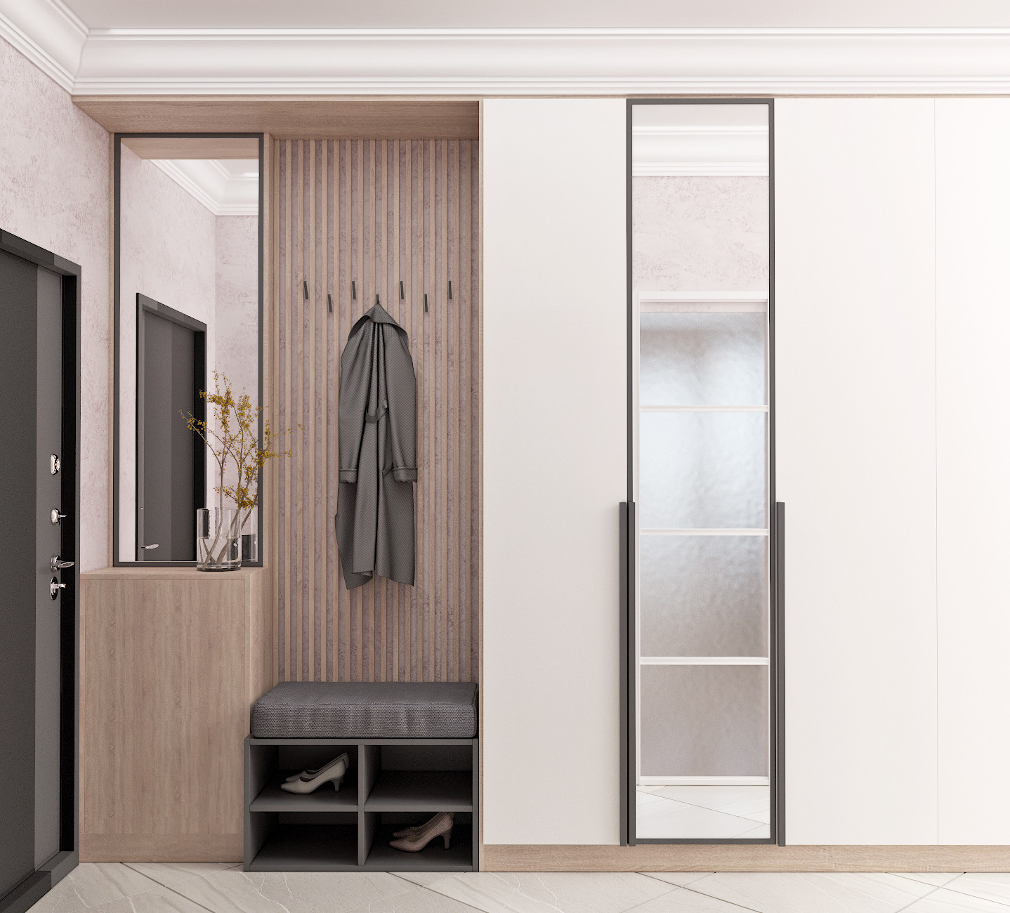 Дизайн - проект двухкомнатной квартиры 60 кв.м. г. Москва.