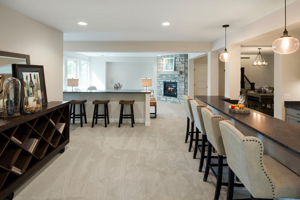 Transitional home design in Minneapolis.