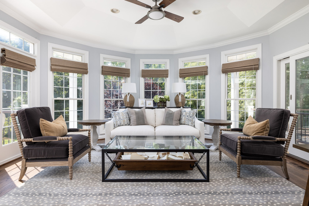 Sunroom with Spindle Chairs - Transitional - Sunroom - DC Metro - by ...