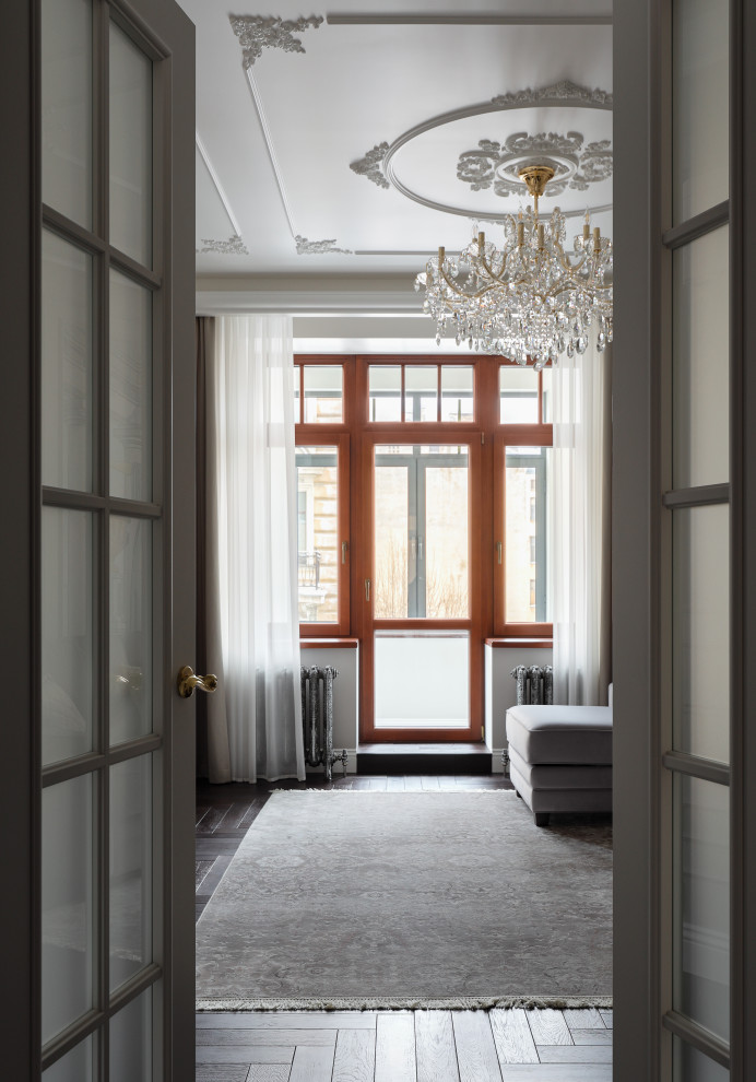 Реализованный дизайн-проект квартиры 90 кв.м.в стиле неоклассика