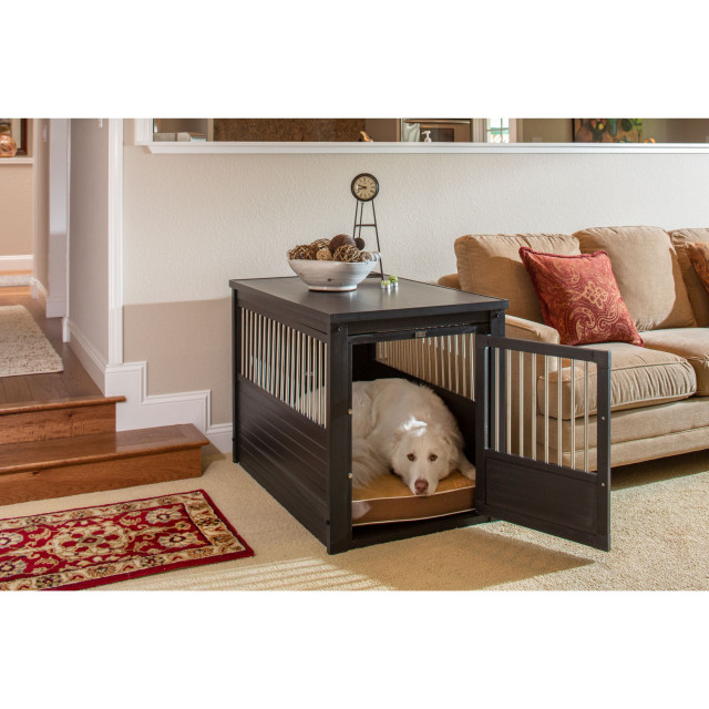 ECOFLEX® Dog Crate End Table Espresso Large, Extra Large