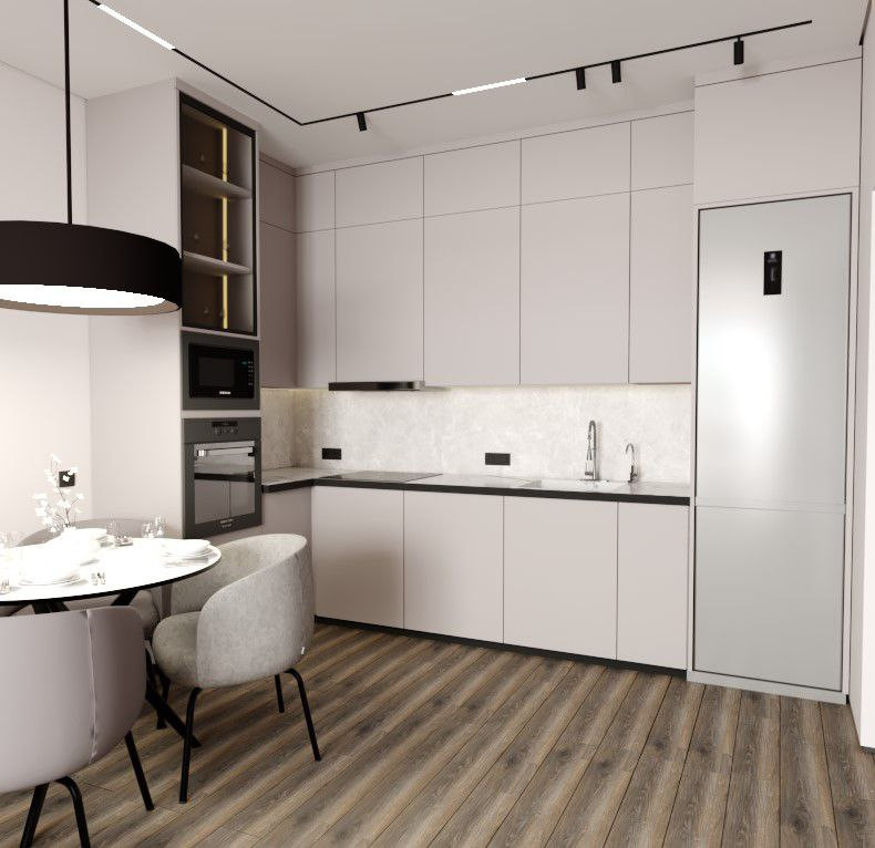 Дизайн интерьера квартиры в ЖК Клевер Парк, Екатеринбург