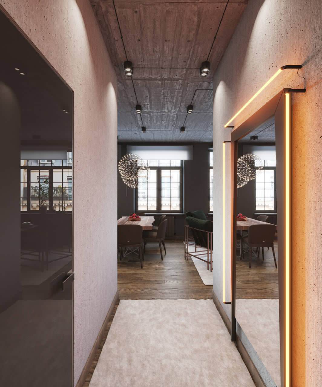 Studio apartment 29 m² in loft style, Paris