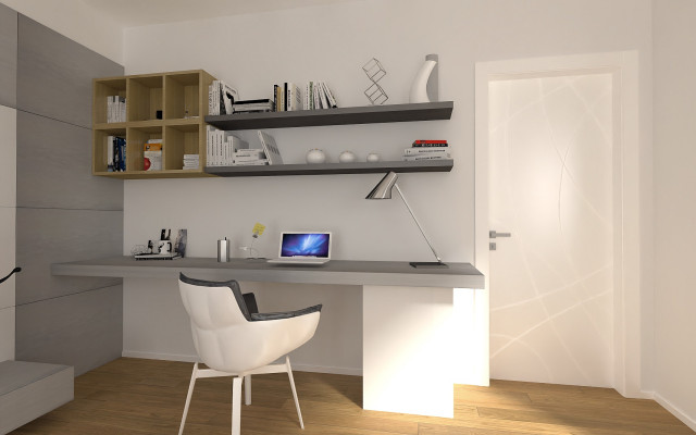 Studio contemporary-arbetsrum