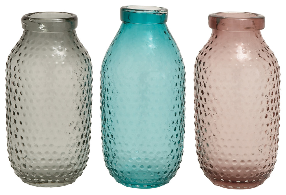Fascinating Styled Glass Vase, Set of 3