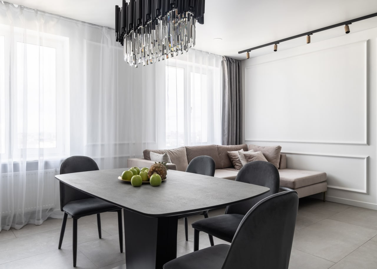 Квартира в серых тонах