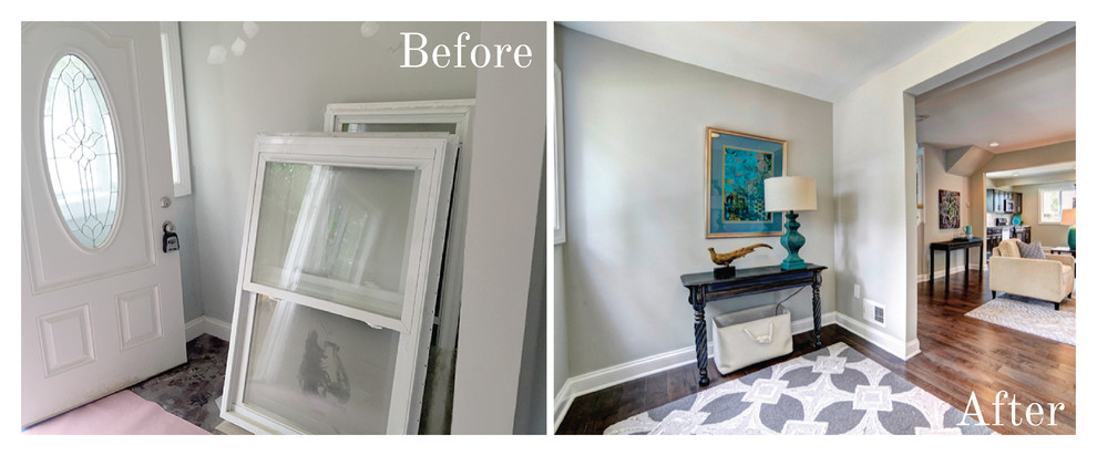 Inspiration for a transitional home design remodel in Baltimore
