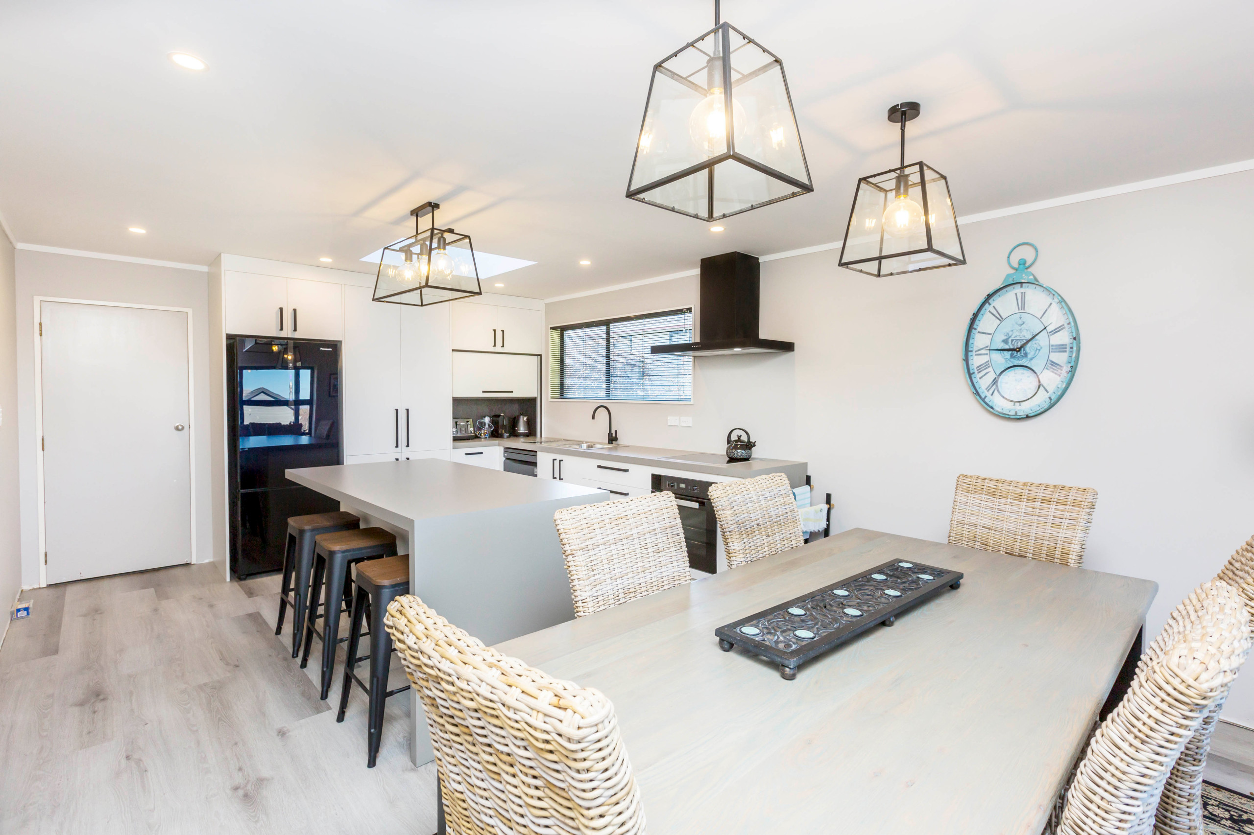 Black Accents & Waterfall Wrap