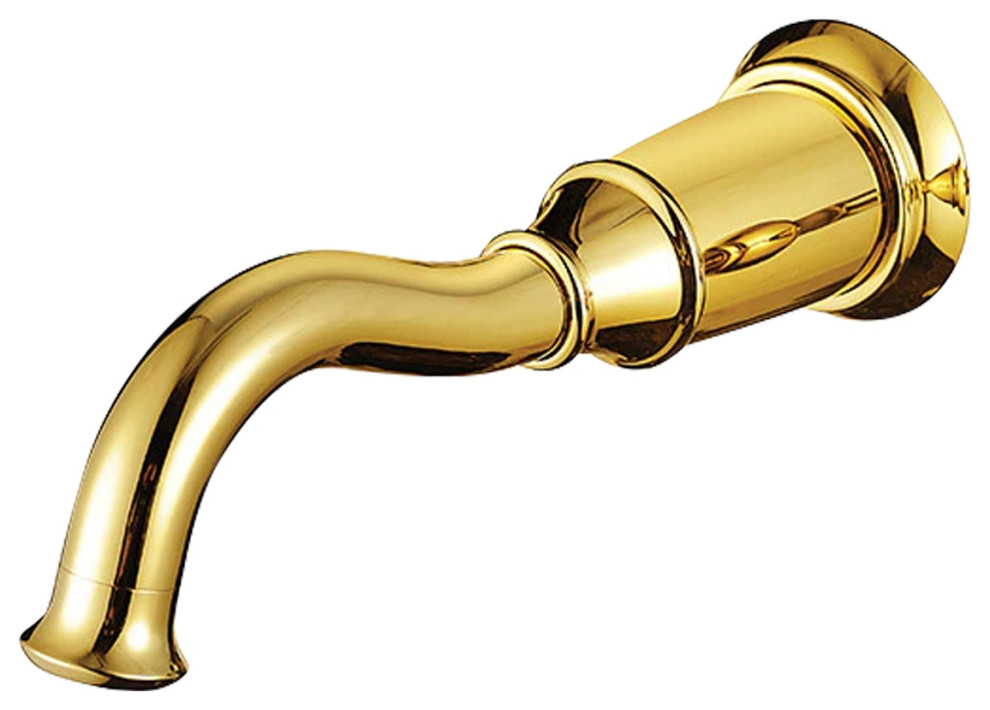 Fontana Commercial Brio Gold Wall Mount Touchless Sensor Faucets