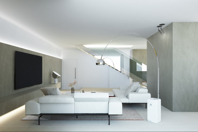 AC loft contemporaneo-salon
