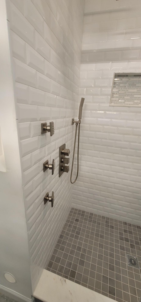 Modern White Bathroom Renovation