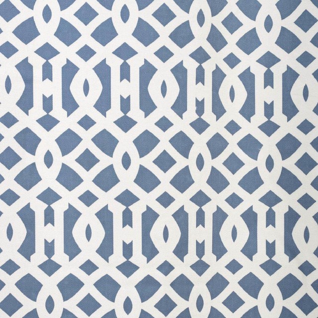 Nairobi Denim Printed Cotton Fabric Sample, 4"x4", 4"x4" Contemporary Drapery Fabric by