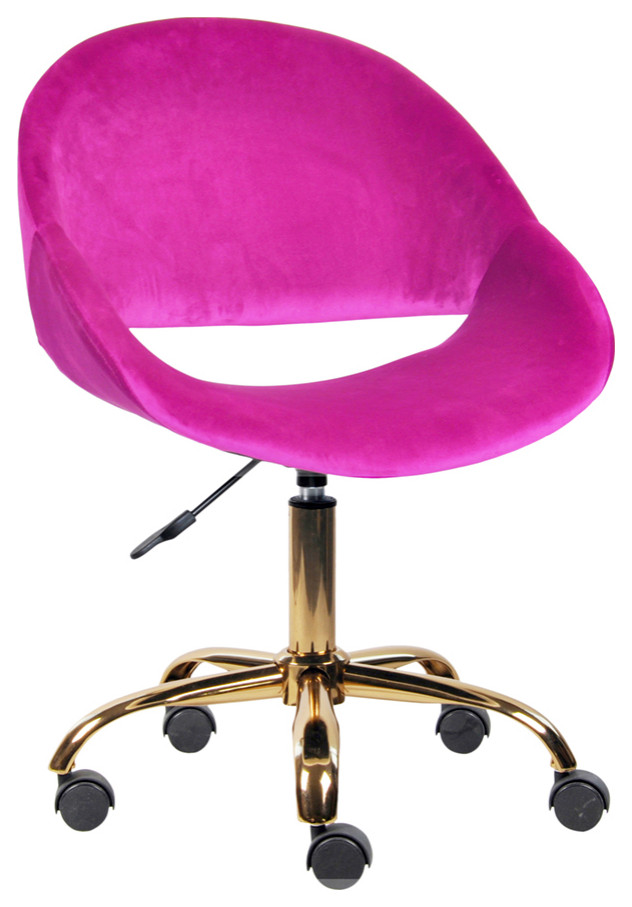 Velvet Upholstered Purple Makeup Vanity Chairs With Golden Chrome Base