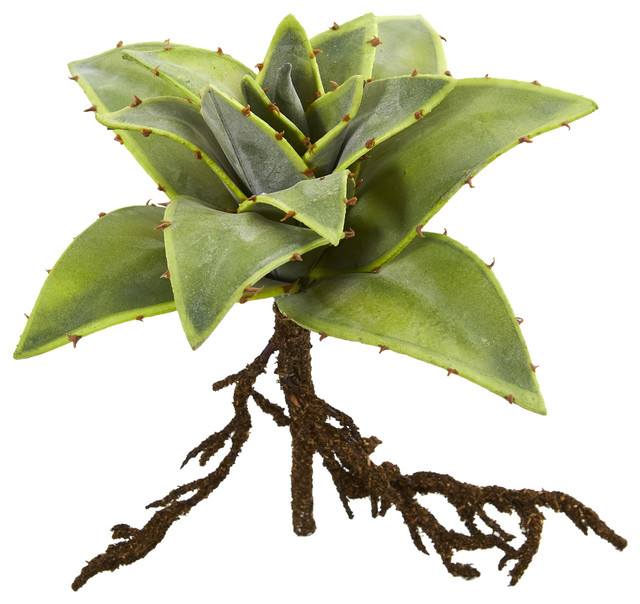 10" Succulent Artificial Plant with Roots, Set of 3 Artificial Plants