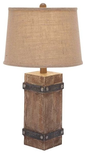 Wooden Table Lamp - Rustic - Table Lamps - by AMB FURNITURE & DESIGN