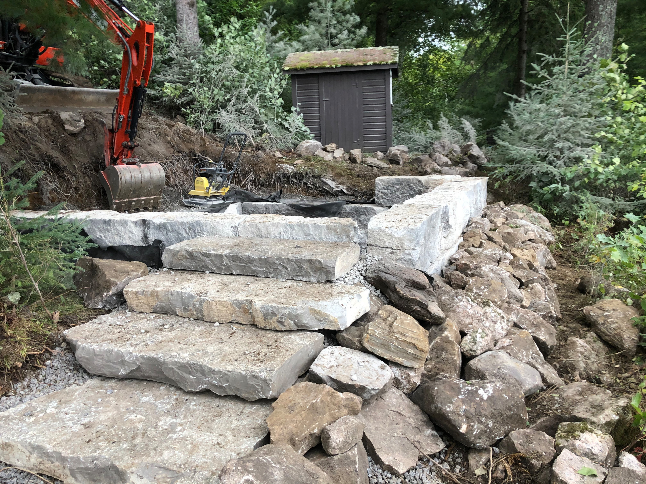 Custom Rock Stairway