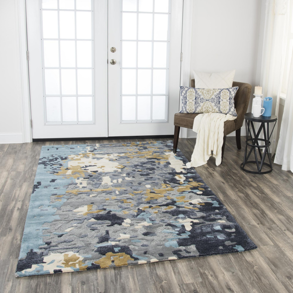 Rizzy Home Mod 9' X 12' Rectangle Area Rugs In Gray Finish